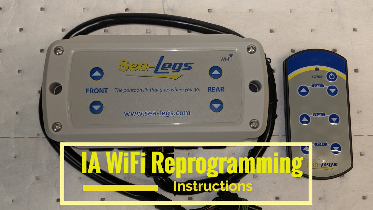 IA WiFi Transmitter Reprogramming SeaLegs Pontoon Lift